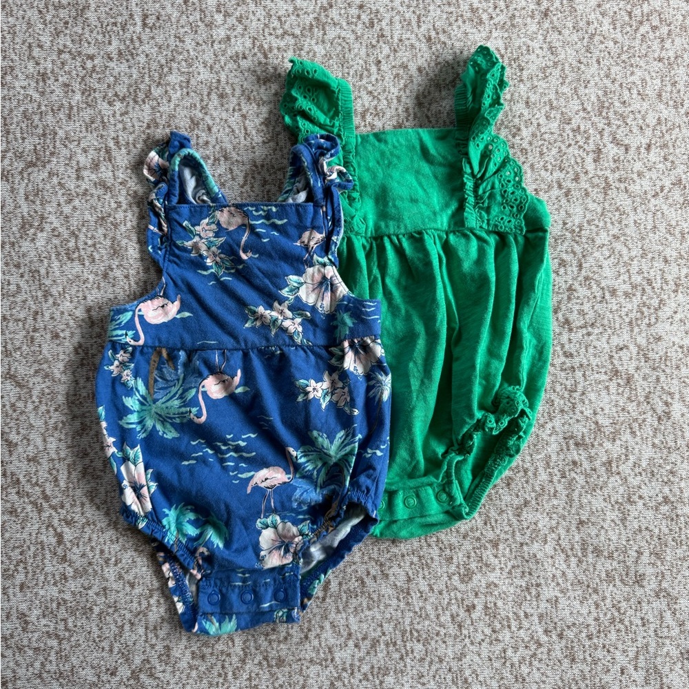 Carter’s Baby Girl Bundle of Two Bubble Rompers